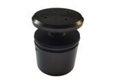 Garde-corps nez de dalle  inox noir chr  H40 et O50  reglable  verre 12-25 52 mm
