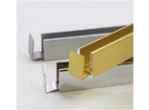 Aluminium U-profiel incl. eindkapjes 20x16x20x2 mm L 3000 mm - RAL 9016 mat wit