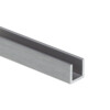 Profil U en aluminium 20x20x20x2 mm  3000 mm chrome brillant