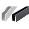 Profil U 19x14 3x19x2 mm L 2500 mm - chrome brillant