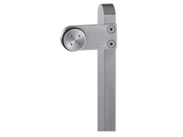 Enkele glasverbinding plat opliggende kop