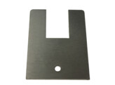 Capot d extremite pour profil CLM41 - epaisseur de verre 12mm - noir mat RAL9005