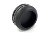 Bouton de porte circulaire diametre 55 mm - noir mat laque RAL 9005