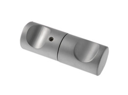 Dubbele deurknop 25 mm O met vingergreep