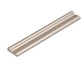 Seuil 15x3 mm L 2400 mm - aluminium poli