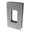 Poignee autocollante 120x70 mm pour porte coulissante - blanc mat laque