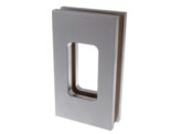 Poignee autocollante 120x70 mm pour porte coulissante - blanc mat laque