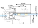 Binnendeurscharnier NewStriqe 8665P1 - RAL 9005 mat zwart