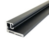 Profil en aluminium 2000 mm pour fermeture magnetique a 90 - noir mat RAL 9005