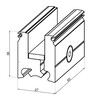 Glasklemmen  8 stuks  voor klemprofiel CLM41 - voor 8 mm glas