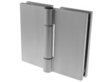 Charniere double 8652 verre/verre 180  effet inox