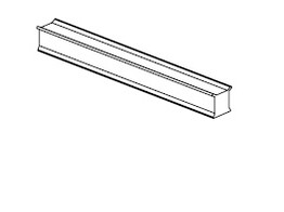 Espro polycarbonaat 3-weg profiel voor glas 10-10 38 mm lengte 3200 mm