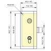 Tegenslotkast Magnetica voor slot 622E10 DIN rechts - RAL 9016 mat wit