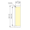 Contre-serrure Magnetica pour serrure 623E10 dore mat