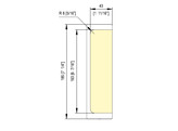 Contre-serrure Magnetica pour serrure 623E10 dore mat