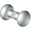 Paire de boutons 60 mm O chrome mat