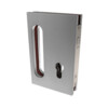 Serrure porte coulissante  gache inclus  chrome brillant