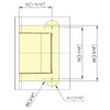 Charniere Biloba Originale 8910 verre/mur - naturel anodise 20  