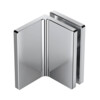 Pince de fixation verre-mur 90  chrome mat