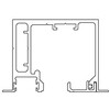 Fluido  70/110/150 profil a encastrer dans le plafond 3000 mm. Noir anodise.