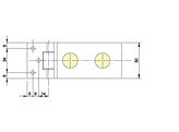 Binnendeurscharnier 8665 - RAL 9016 mat wit