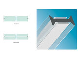 G2G Polycarbonaat I-profiel voor glas 10-10 8 mm L 3000 mm transparant