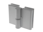 Douchescharnier met lift-functie glas/glas DIN rechts - RAL 9005 mat zwart