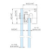 Fluido  70 kit op glaspaneel 2000 mm naturel geanodiseerd