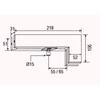 Piece de jonction avec pivot pour DT-100 et DT-125 - noir mat laque RAL 9005