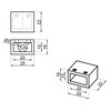 Stabilisatie 20x10 mm muur/plafondaansluiting 90  rvs effect