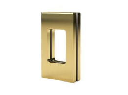 Poignee 120x70 mm pour porte coulissante - dore brillant