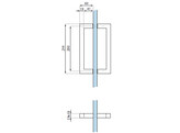 Dubbele greep haaks 220x19x19 mm