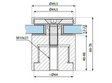 Afstandhouder verstelbaar O48 / 40 mm voor 12-21 52 mm glas