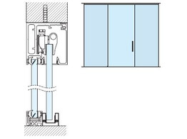 Kit Fluido  70 plafond panneau fixe 2000 mm