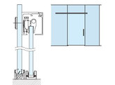 Fluido  70 kit op glaspaneel 2000 mm