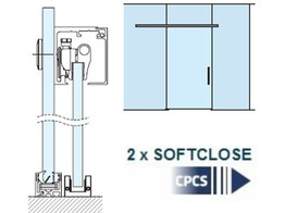 Fluido  70 kit op glaspaneel 2000 mm - 2 softclose