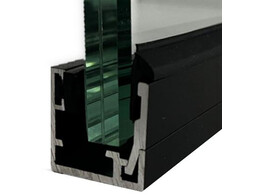Kit profil a clipser 25x25 avec accessoires pour verre 12 et 6.6.2