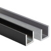 Aluminium U-profiel 15x15x15x2 mm L 3000 mm - rvs effect