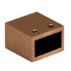 Stabilisatie 20x10 mm muur/plafondaansluiting 90  - geborsteld koper