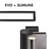 Set Biloba EVO voor binnendeuren DIN rechts   Slimline 500 mm