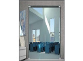 Charniere Biloba Originale 8915 verre/verre 180  - naturel anodise 20  