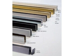Profil U - 2 embouts  1 equerre 20x14 2x20x2 4 mm L 3000 mm