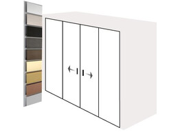Systeme de douche coulissant BX-5000K en niche  2 portes  2 fixes  3000 mm