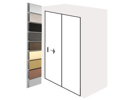 Systeme de douche coulissant BX-5000K en niche  1 porte  1 fixe  3000 mm