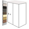 Systeme de douche coulissant BX-5000K en L 1500 mm