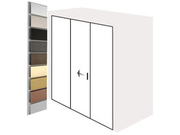 Systeme de douche coulissant BX-5000K en niche  1 porte  2 fixes  3000 mm