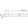 Stabilisatie AOSTA rechthoek 20x10 mm L 1000mm