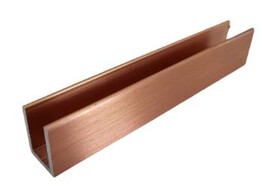 Profil en U 19x14 3x19 pour verre 8-10 mm  longueur 2410 mm