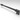 Barre de renfort a section carree 1200 mm  verre/mur - noir mat laque RAL 9005