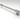 Barre de renfort a section carree 1200 mm  verre/mur - effet inox